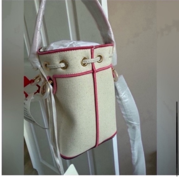 Fendi Women Sand Canvas Mini Mon Tresor Bucket Bag NWT - Picture 8 of 8